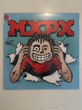 MXPX - SIGNED Self-Titled Vinyl LP AUTOGRAPHED Red Vinyl #1